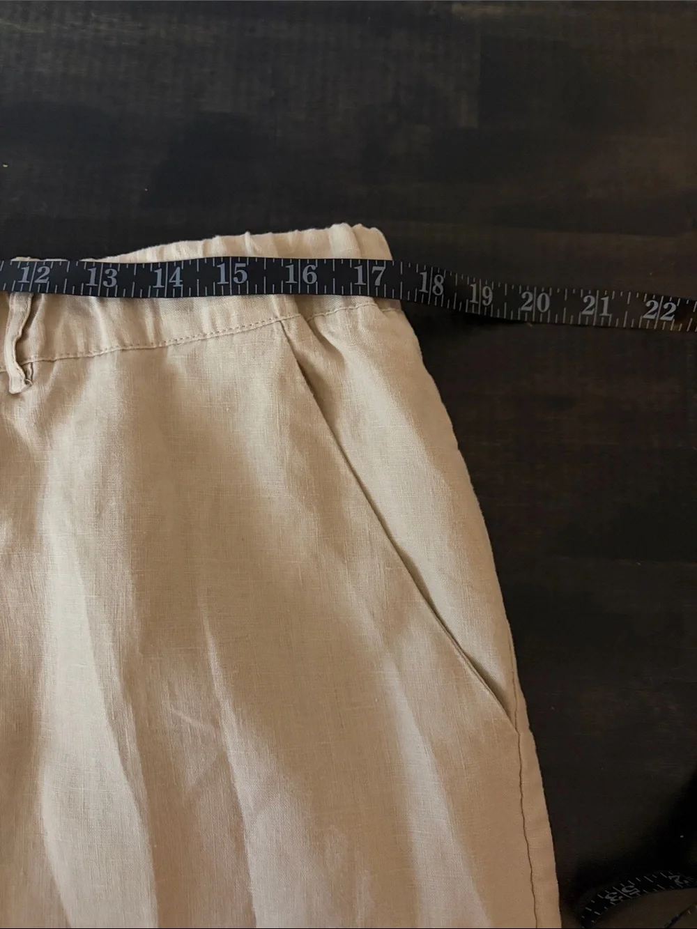 Quince Driftwood Tan 100% European Linen Pull On Pants Size Large Minimalist